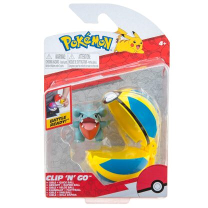 Set figurine clip n go pokemon gible quick ball 2buc