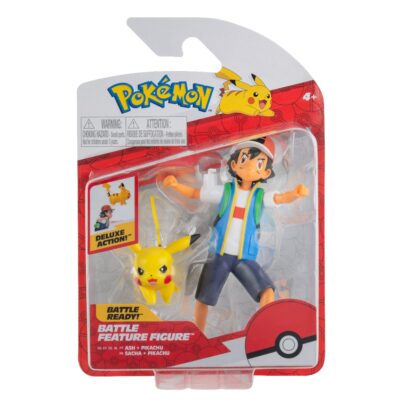 Set figurine de actiune pokemon ash pikachu 2buc