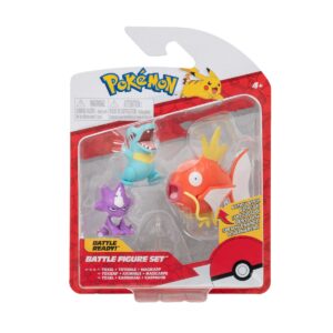 Set figurine de actiune, pokemon, totodile & toxel & hawlucha, 3buc