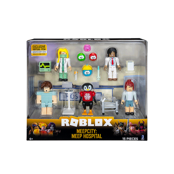 Set figurine, roblox celebrity, meepcity: meep hospital, 4 buc
