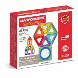 Set magnetic de construit- magformers basic plus, 26 piese