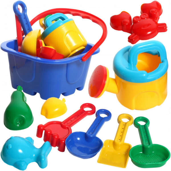 Set pentru nisip cu 10 accesorii - imagine 3