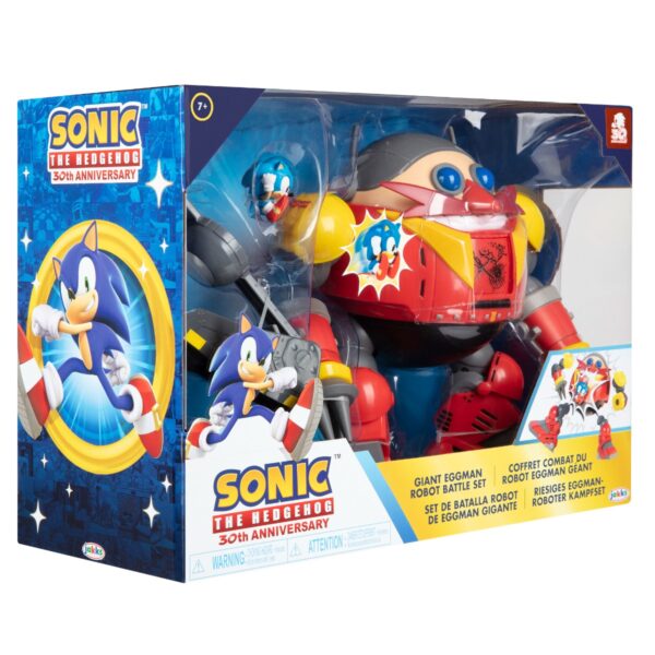Sonic set de lupta robot cu catapulta editie aniversara 30 de ani