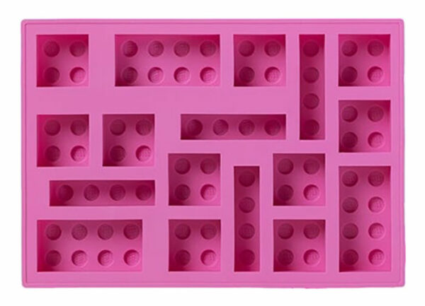 Tava cuburi de gheata lego - roz