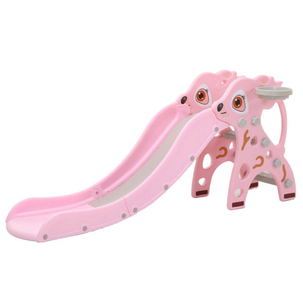 Tobogan Nichiduta 2in1 cu cos de baschet Fawn Roz - imagine 2