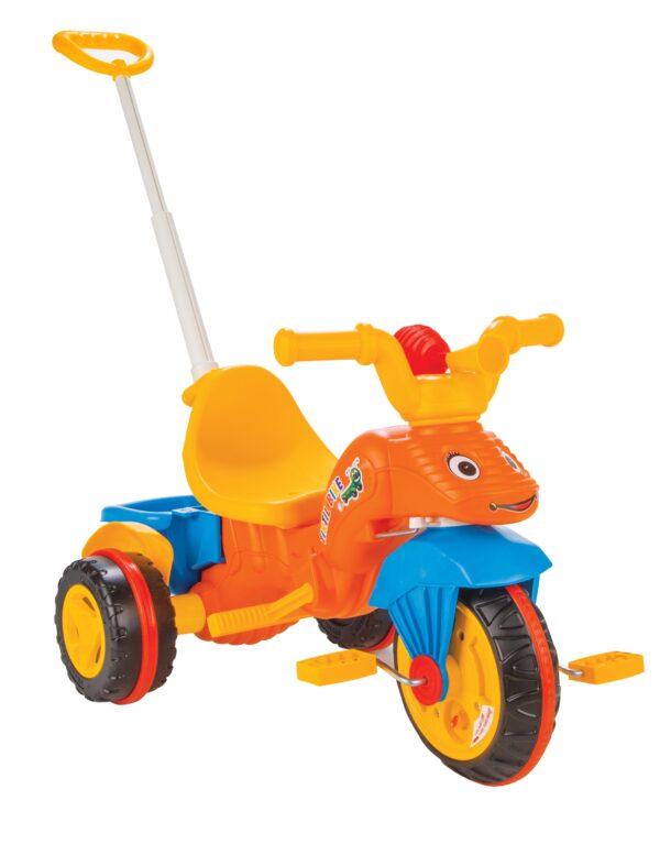 Tricicleta cu maner parental pilsan caterpillar portocalie scaled