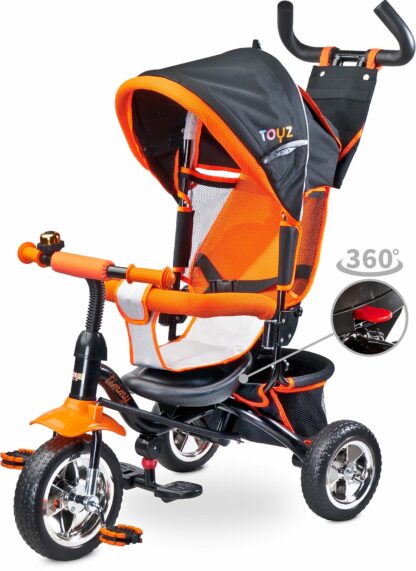 Tricicleta cu maner si scaun reversibil toyz timmy orange