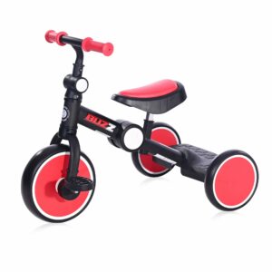Tricicleta pentru copii, buzz, complet pliabila, red