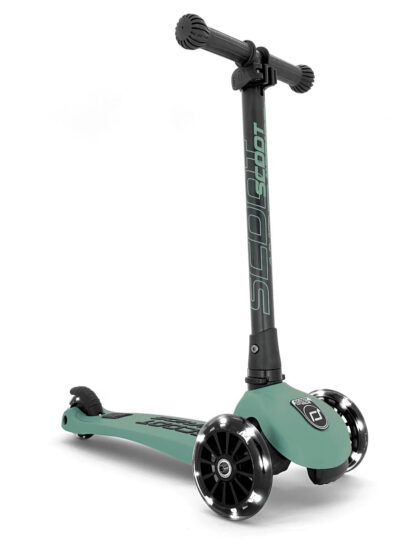 Trotineta copii pliabila reglabila roti luminoase highwaykick 3 led forest 3 6 ani pana la 50 kg scoot ride