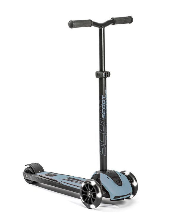 Trotineta copii pliabila, reglabila, roti luminoase, highwaykick 5 led steel, 5 ani +, pana la 80 kg, scoot ride