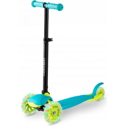 Trotineta cu roti cu led ricokids loco 765103 turcoaz