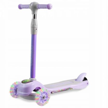 Trotineta cu roti cu led ricokids piko violet