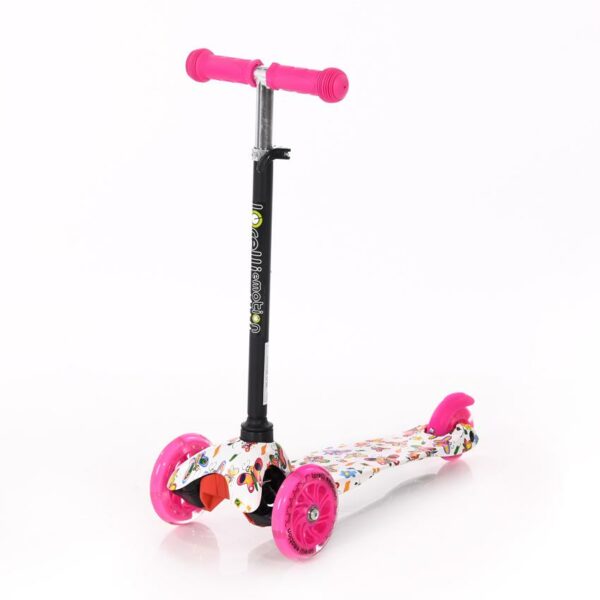 Trotineta pentru copii mini, pink butterfly