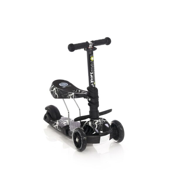 Trotineta pentru copii smart, black flash