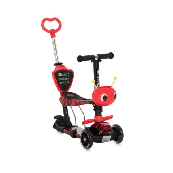 Trotineta pentru copii smart plus, red fire