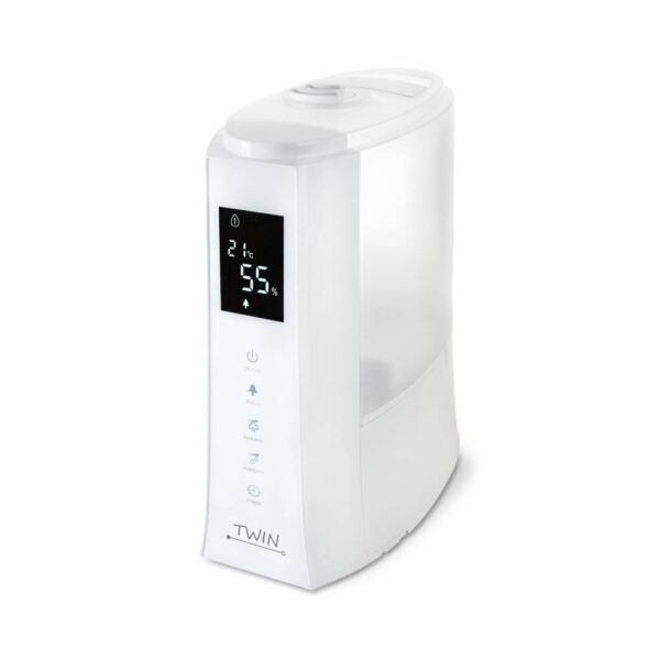 Umidificator cu ionizare si difuzor arome twin alb, airbi bi3222