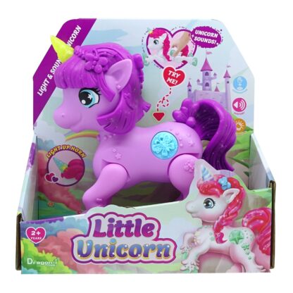 Unicorn junior cu lumini si sunete violet