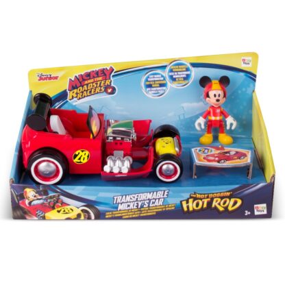 Vehicul transformabil cu figurina disney minnie mickey diverse modele