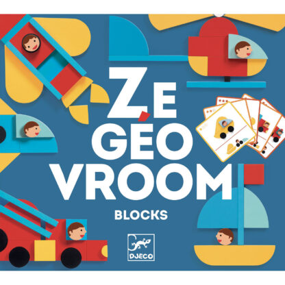 Ze geovroom djeco joc de construit cu piese geometrice