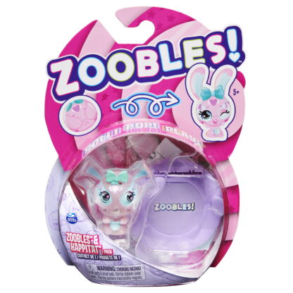 Zoobles animalute colectabile iepuras roz 1