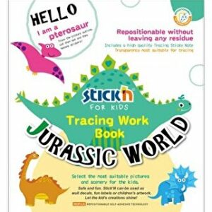 Carte educativa Stick'n Tracing Work Book - Jurassic World
