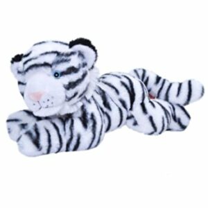 Jucarie plus Wild Republic - Tigru alb Ecokins, 30 cm