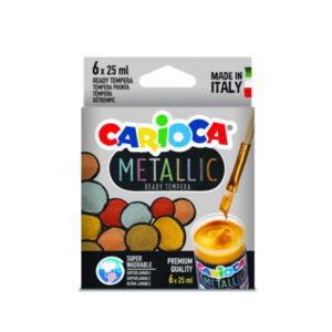 Acuarele tempera metalic, 6 culori metalice