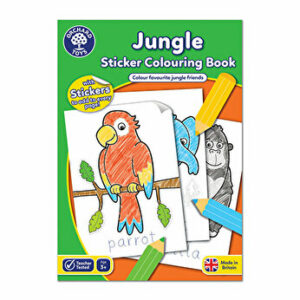 Carte de colorat cu activitati in limba engleza si abtibilduri - Jungla