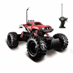 Masinuta cu telecomanda Maisto Rock Crawler, Rosu, 1:18