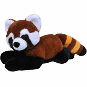Jucarie plus Wild Republic - Urs Panda rosu Ecokins, 30 cm