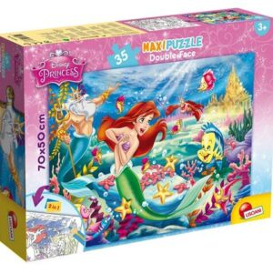 Puzzle de colorat maxi - Mica Sirena (35 piese)