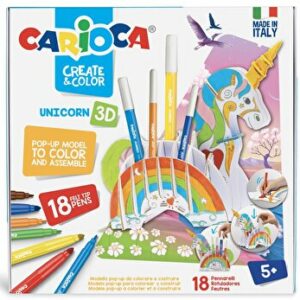 Set articole creative Carioca Create and Color - Unicorn 3D