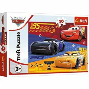 Puzzle Trefl - Disney Cars, Masini inainte de cursa, 30 piese