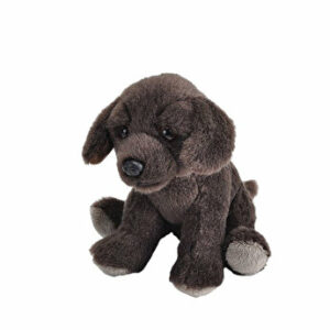 Jucarie plus Wild Republic - Catel Labrador maro, 13 cm
