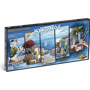 Kit pictura pe numere Schipper - Mykonos, 5 tablouri