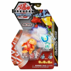 Figurina metalica Bakugan Evolutions, Platinum Powerup S4, Colossus, 20135591