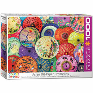 Puzzle Eurographics - Asian Oil Paper Umbrellas, 1000 piese