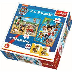 Puzzle Trefl 2 in 1 memo Patrula Catelusilor