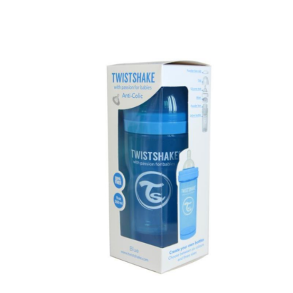 biberon twistshake anti colici 260 ml portocaliu 1