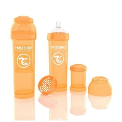 biberon twistshake anti colici 330 ml portocaliu 2