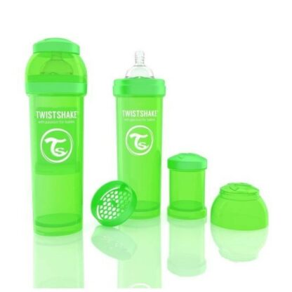 biberon twistshake anti colici 330 ml verde 2