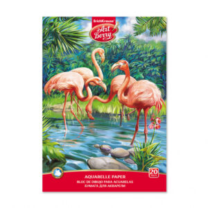 Bloc desen A4 flamingo, 180 gr mp, 20 coli