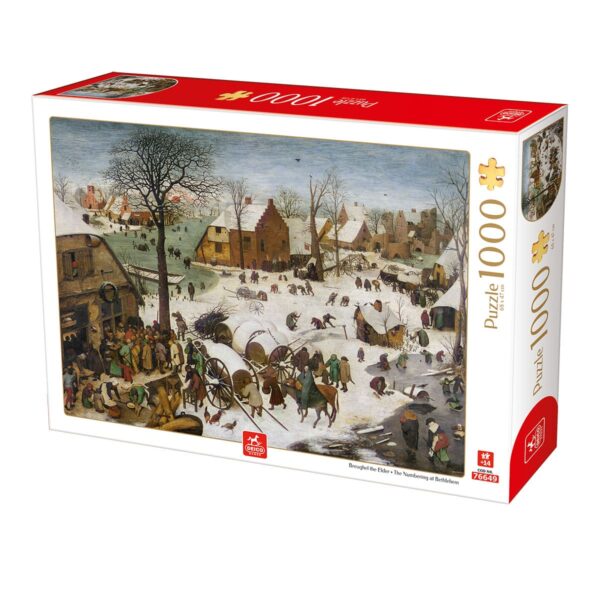 Puzzle Pieter Bruegel cel Batran - Puzzle adulti 1000 piese - The Numbering at Bethlehem