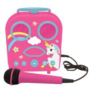 Jucarie interactiva Karaoke portabil, Unicorn, Lexibook