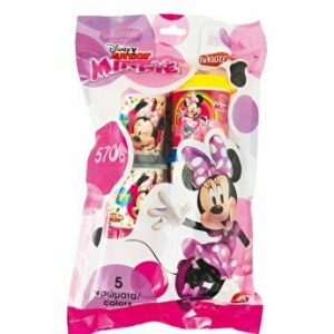 Set 5 borcanase 4 oz de plastilina Minnie in punga