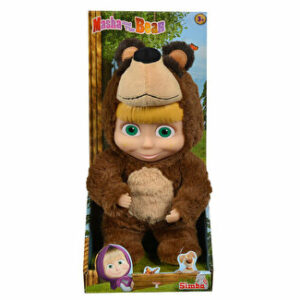 Masha 2 in 1, papusa- 25 cm, in costum de urs