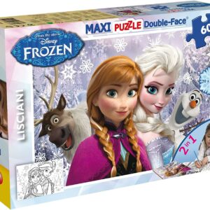 Puzzle de colorat maxi - Anna si Elsa (60 piese)
