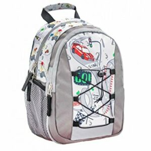 Ghiozdan gradinita Belmil Mini Kiddy - Masinuta pe circuit
