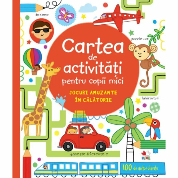 Carte de activitati pentru copii mici, jocuri amuzante in calatorie