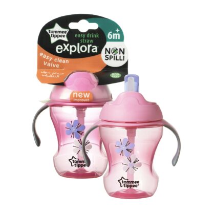 cana easy drink cu pai explora tommee tippee 230mlfloricele roz